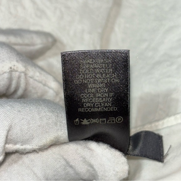 Liz Claiborne White Full Pleated Floral Stitched Skirt Size 14 - Picture 4 of 9